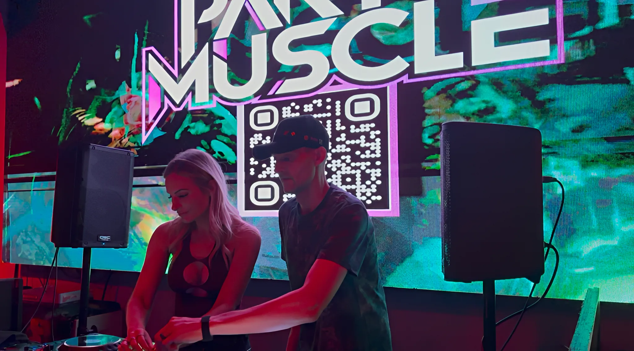 Party Muscle behind the decks at Fixtion in Orlando