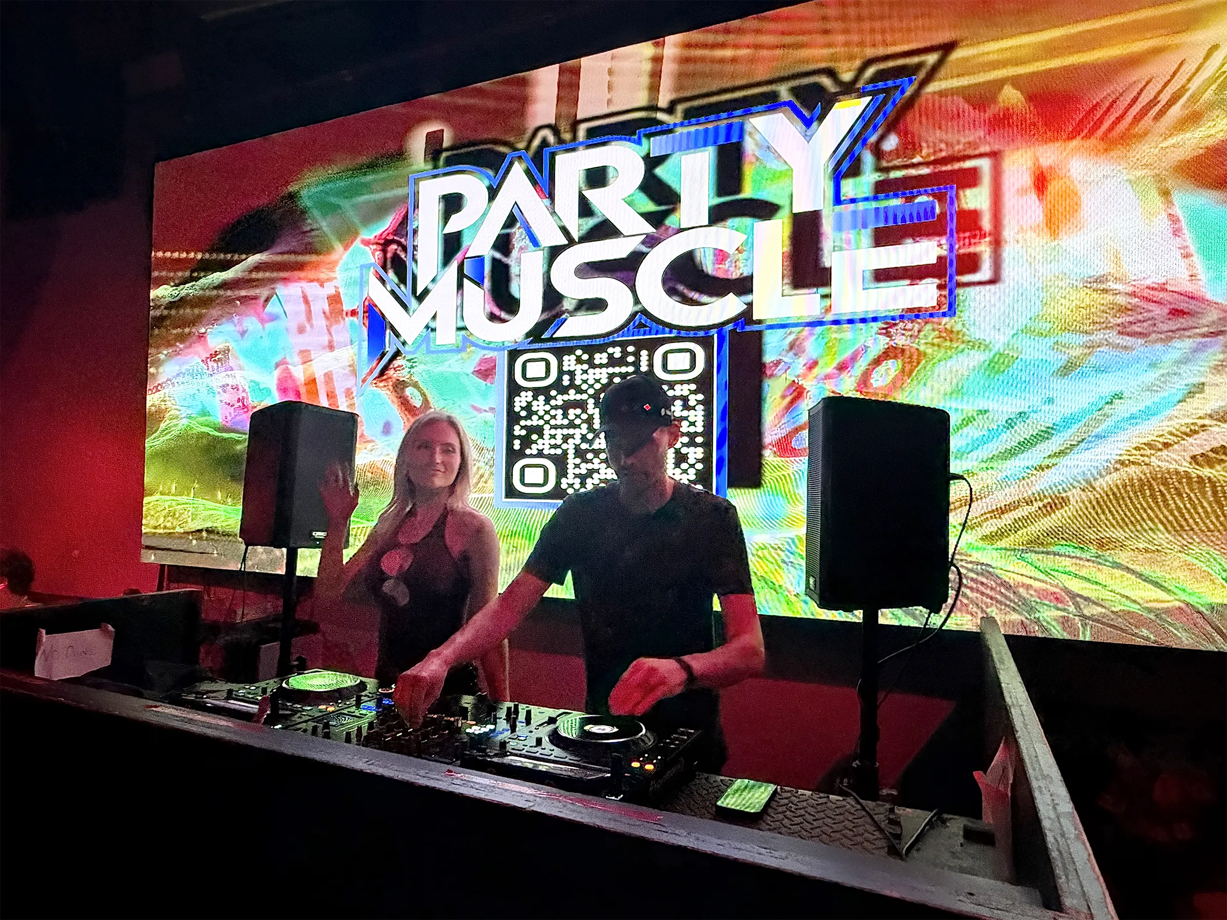 Party Muscle mixing side by side at Fixtion in Orlando